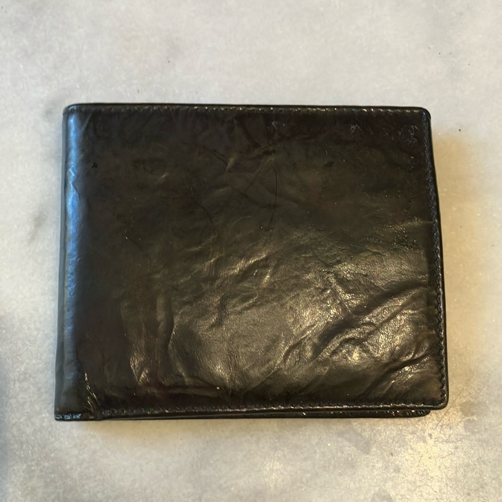 Kenzo Black Leather Wallet Classic Accessory